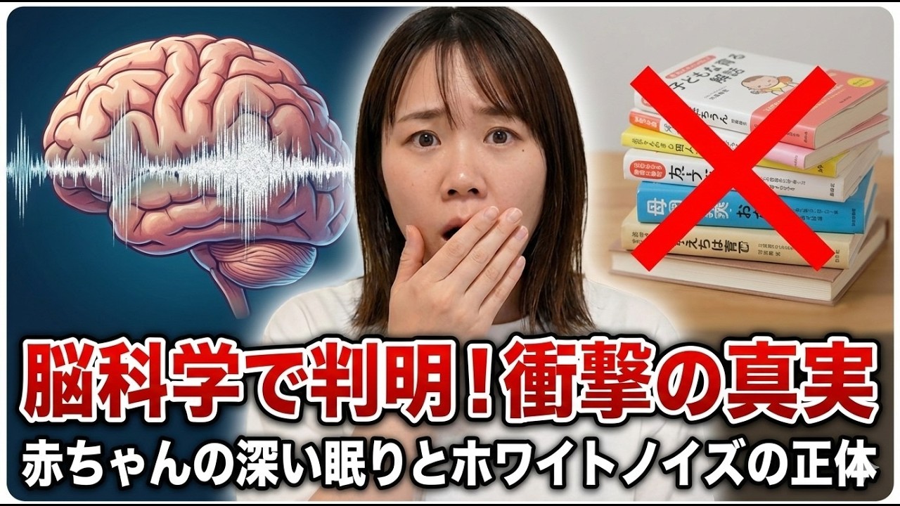 脳科学で解き明かす赤ちゃんの深い眠りとホワイトノイズの正体【 子育て 育児 教育 知育 悩み解決 】