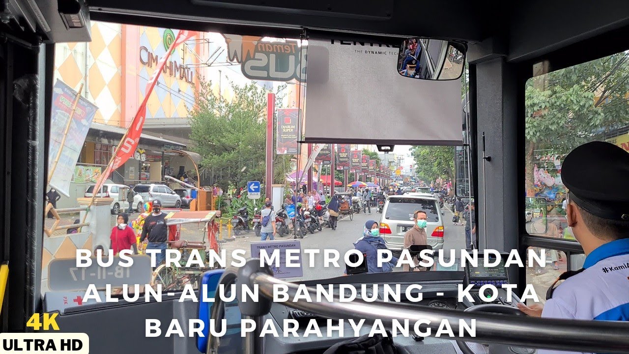Around City Bus Trans Metro Pasundan Koridor 2 : Trip Alun-Alun Bandung - Kota Baru Parahyangan [4K]