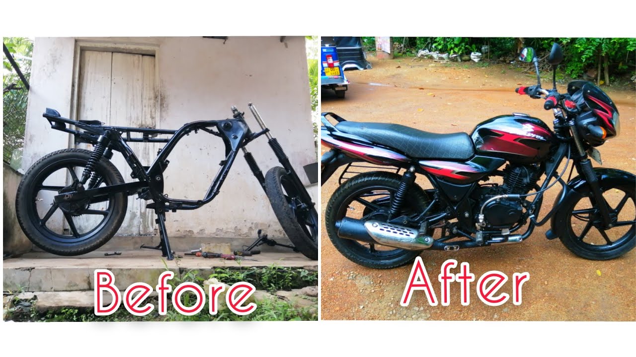 Bajaj discover 125 motorcycle new paint