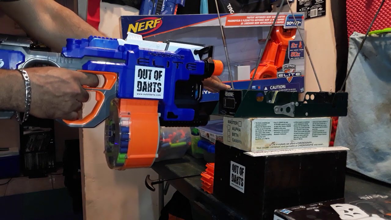 Nerf hyperfire tuned 150+ crazy rpm!!!