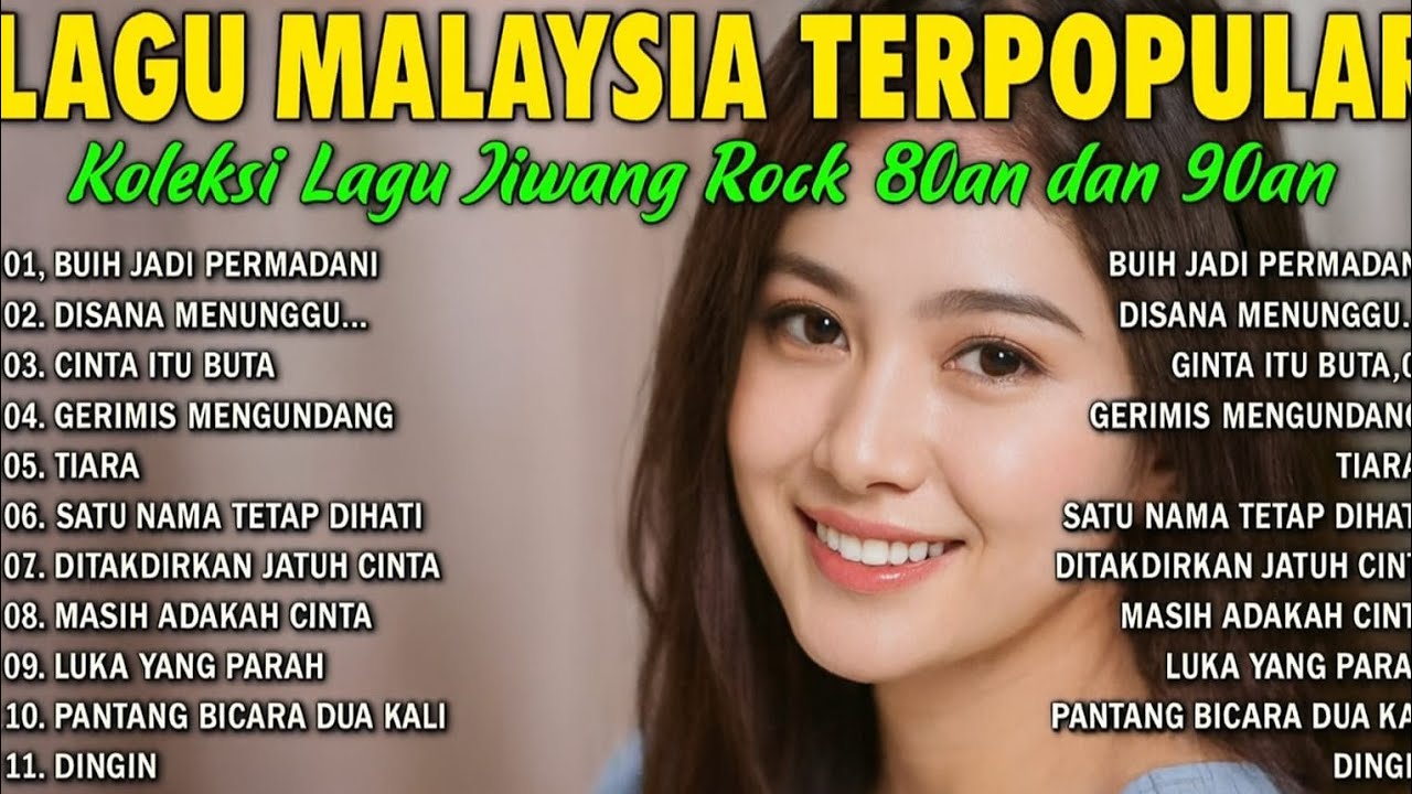 Lagu Malaysia Lama Populer 🎧Malaysia Full Album🎧Temui Lagu Slow Rock Malaysia 90an Menyentuh Hati
