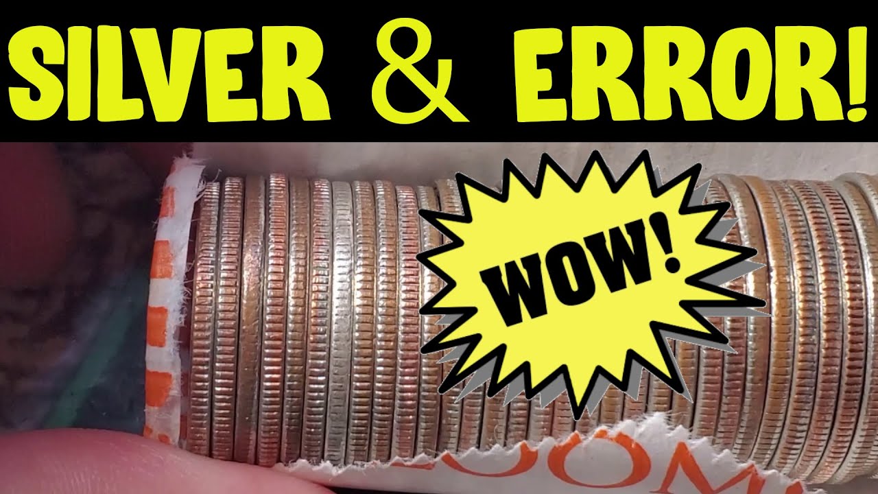 SILVER & AMAZING ERROR! COIN ROLL HUNTING QUARTERS!