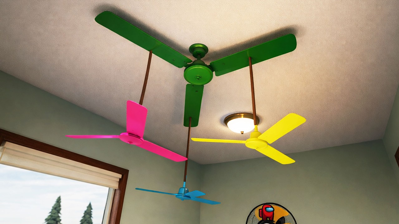 Be careful, it's Dangerous, the latest Wobbly Ceiling Fan With 3 Colors is Very Aggressive