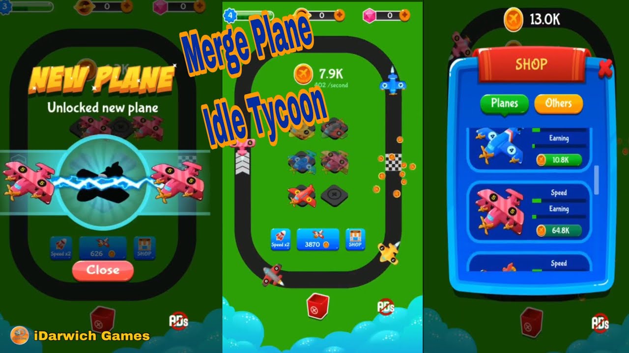 Merge Plane - Idle Tycoon | Gameplay | New Game