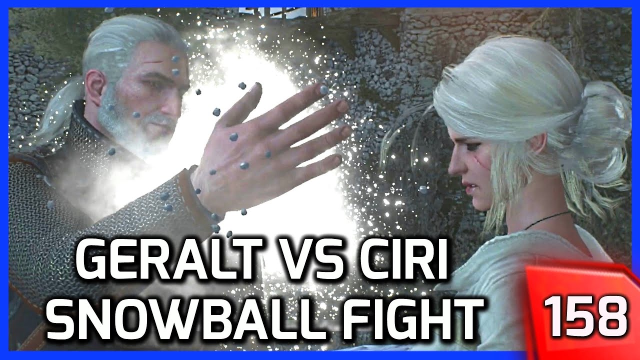 The Witcher 3 ► Geralt vs. Ciri Snowball Fight (Lifting Ciri's Spirits) #158