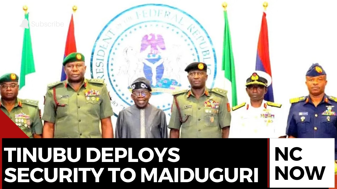 Тинубу приказал усилить меры безопасности в Майдугури после смертоносных взрывов.