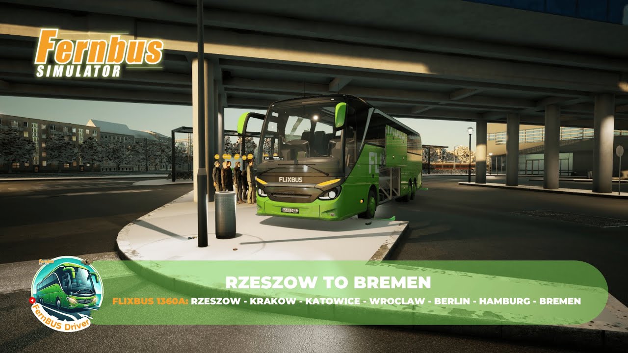 Fernbus Simulator - Real Flixbus Route - Rzeszow to Bremen