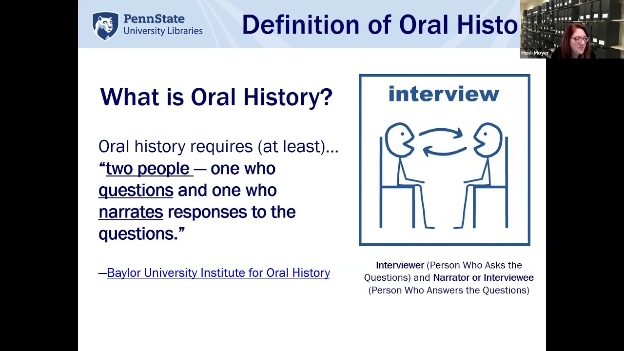 Oral History 101: Creating an Oral History Program for Your Library