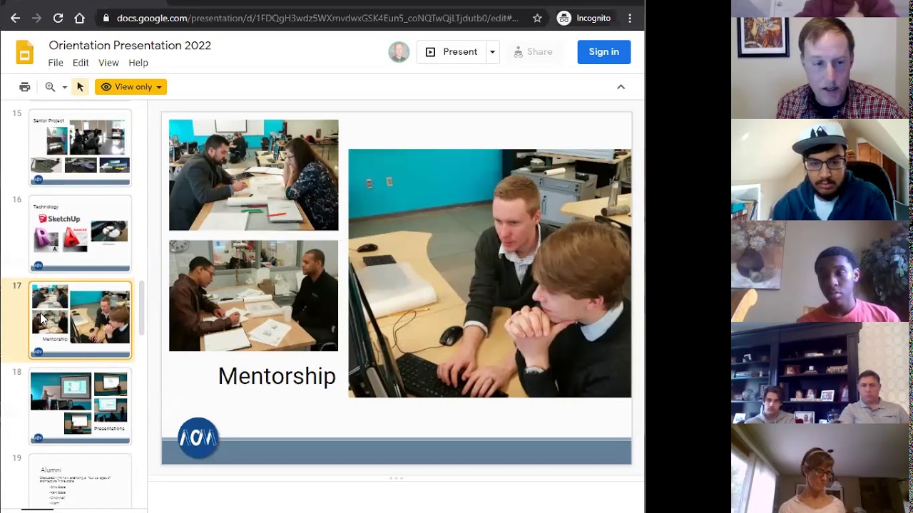 Architecture/Construction Management New Student Celebration Zoom