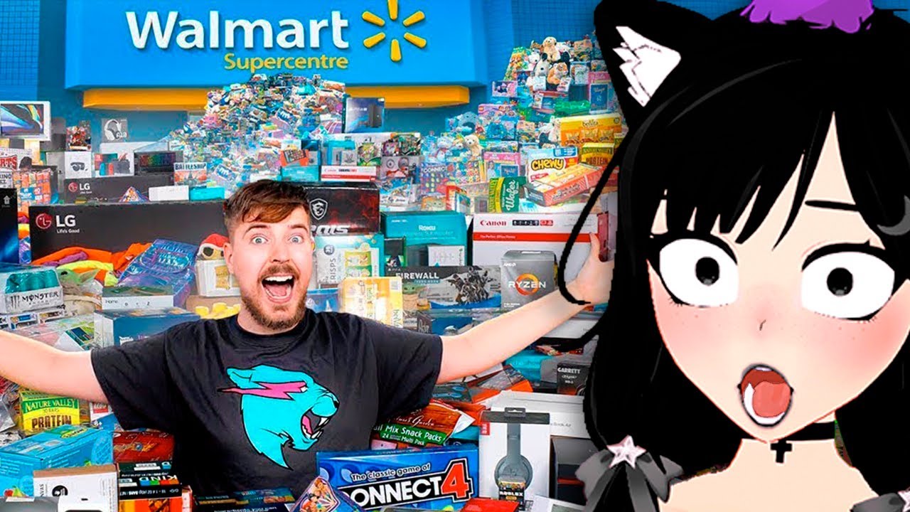 Comprando TODO - Nimu REACCIONA a MrBeast