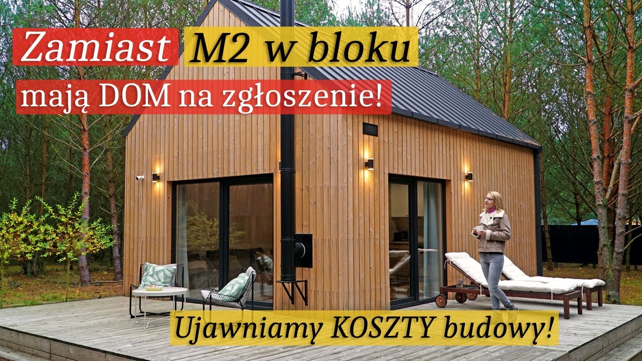 Eko DOM do 70 m2 na zgłoszenie 🏠 Realny koszt budowy domu BEZ POZWOLENIA! NOWOCZESNA STODOŁA