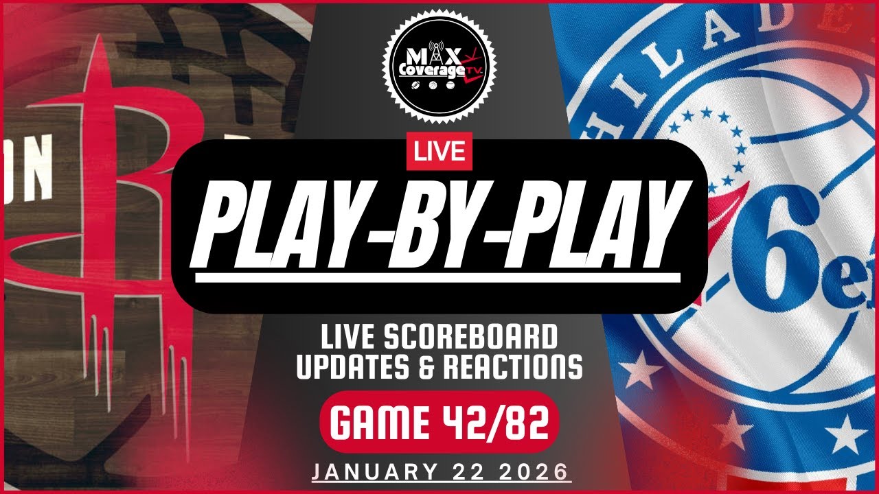 🔴LIVE - Houston Rockets vs Philadelphia 76ers - Play-By-Play & Reactions (1/22/26)