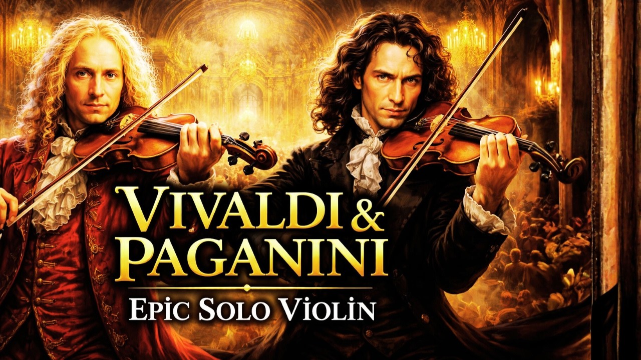 Vivaldi & Paganini Inspired  Solo Violin 🎻 | 18th & 19th Century Baroque Romantic Virtuoso Music