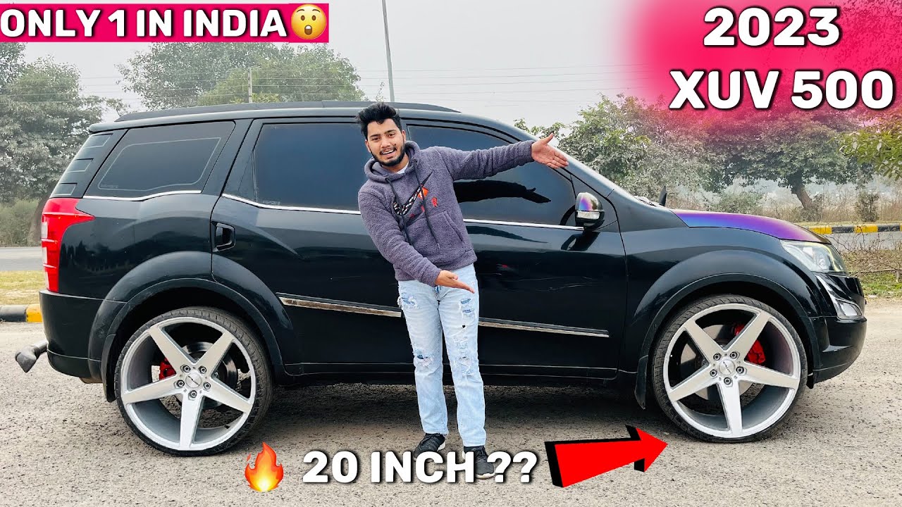 😱😱ये हे  Black Mafia Xuv500🔥🚀 Full Modified 20Inch Alloy Wheel😱 2.5 लाख की Modification