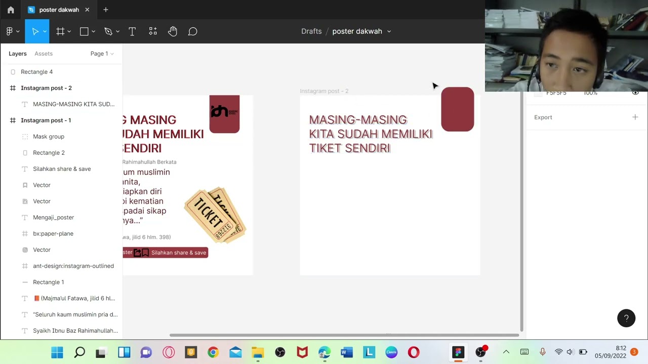 Tutorial poster dakwah