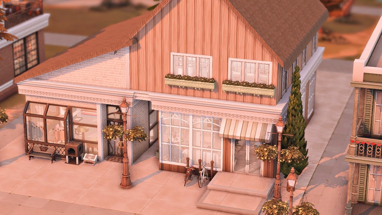 Pet store & vet + a apartment • NO CC • Sims 4 • Speedbuild