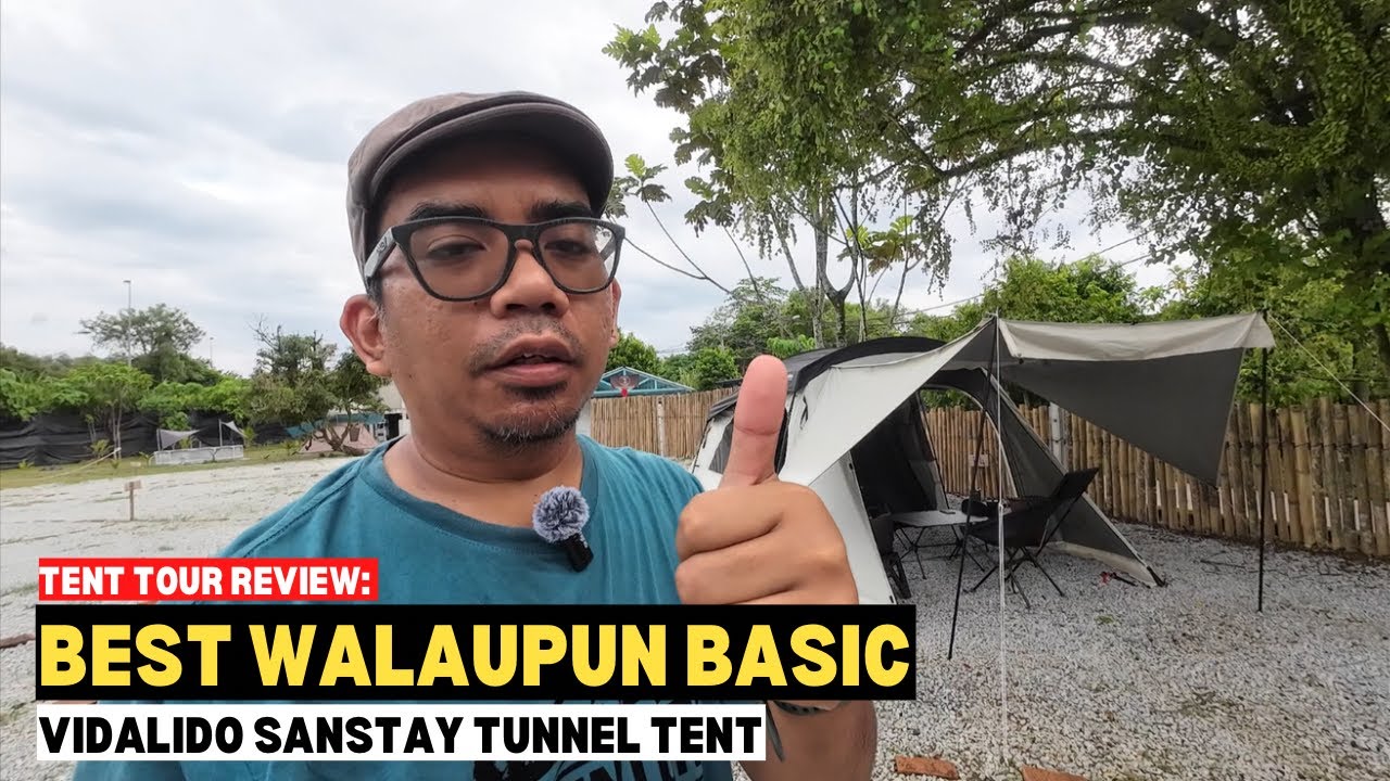 Tent Tour Review: BEST WALAUPUN BASIC | Vidalido Sanstay Tunnel Tent #mykhalishjourney