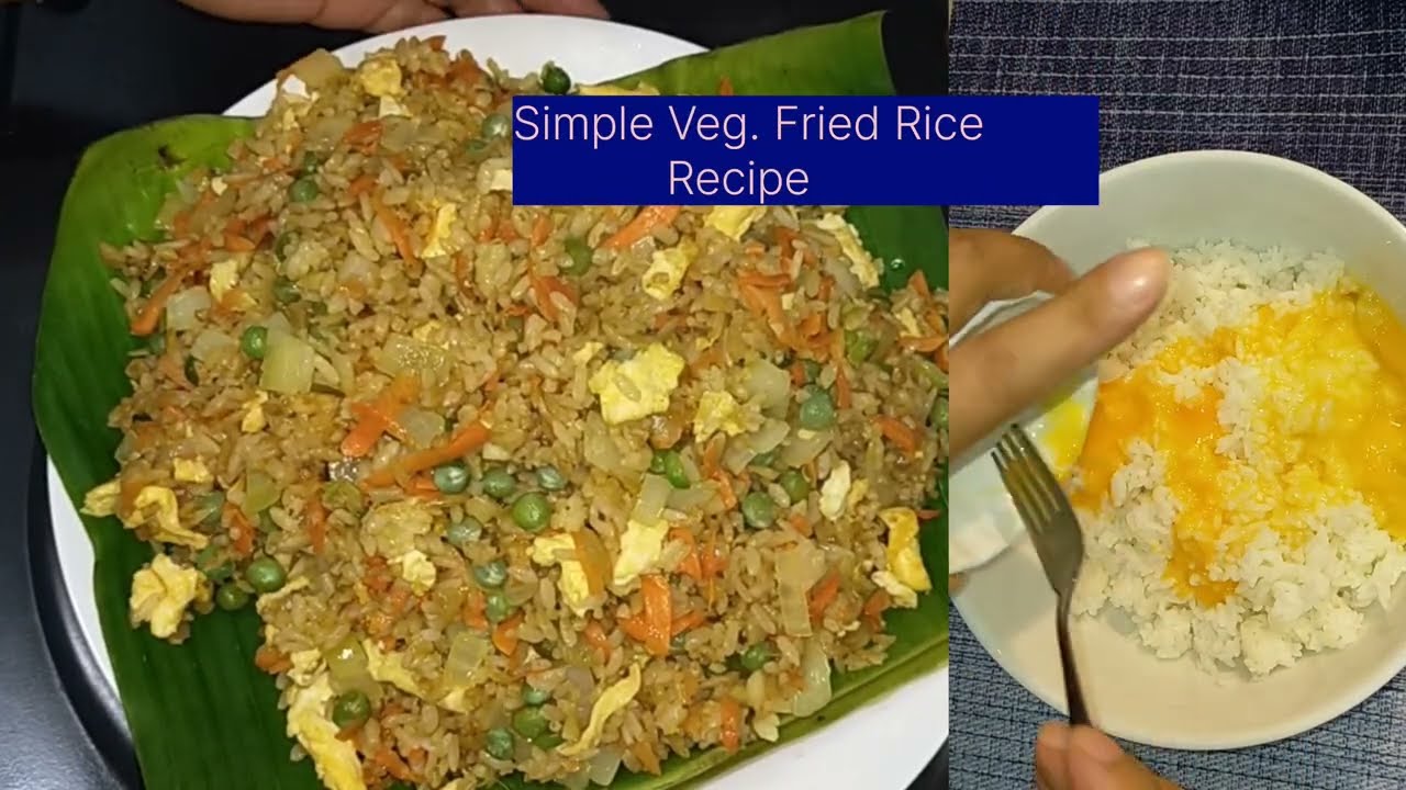 Simple Veg. Fried Rice Recipe 