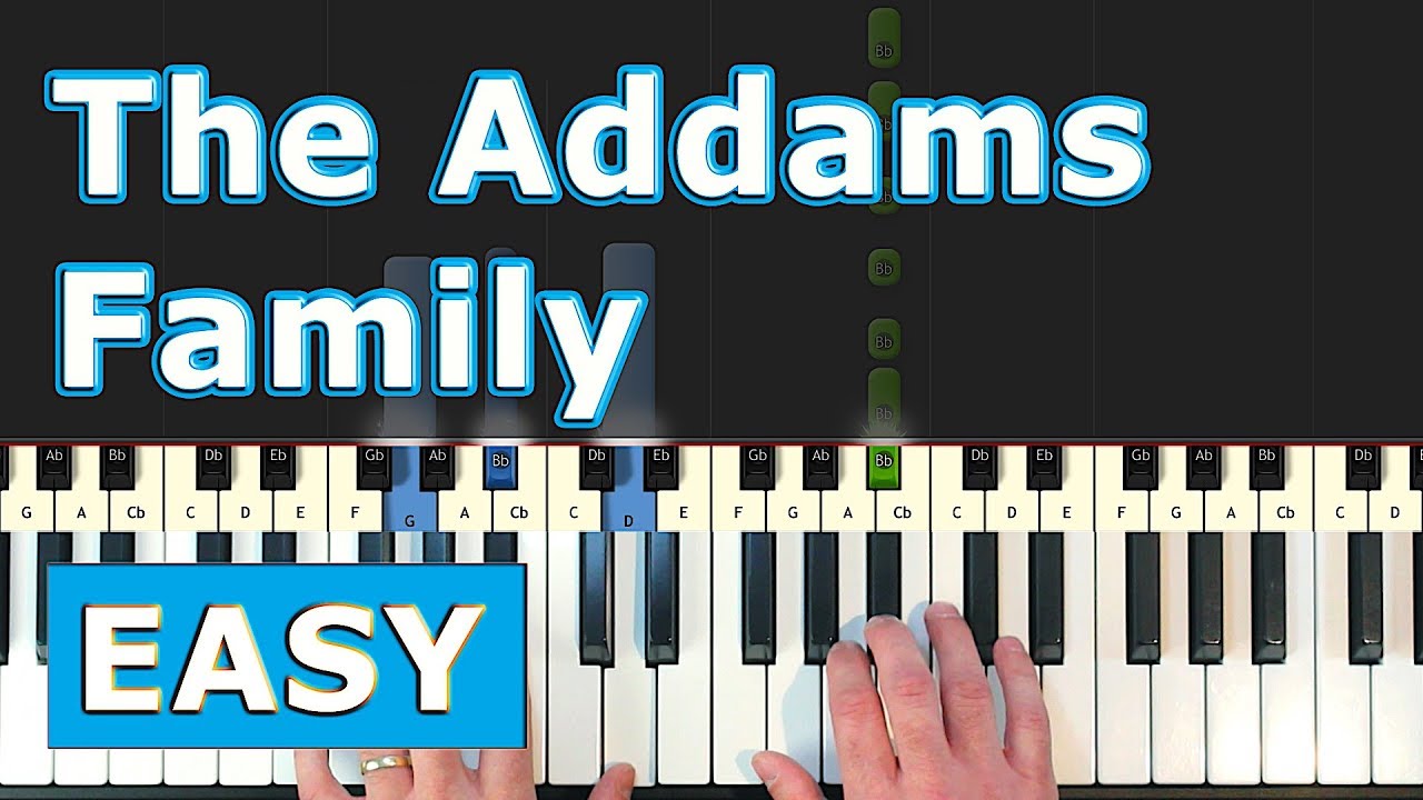 The Addams Family Theme - Piano Tutorial EASY - [Sheet Music]