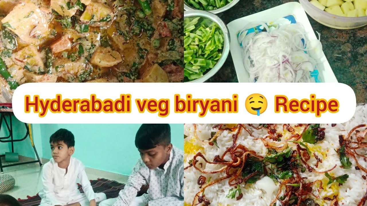 #HYDERABADI VEG BIRYANI#YUMMY SO TASTY 😋🤤##