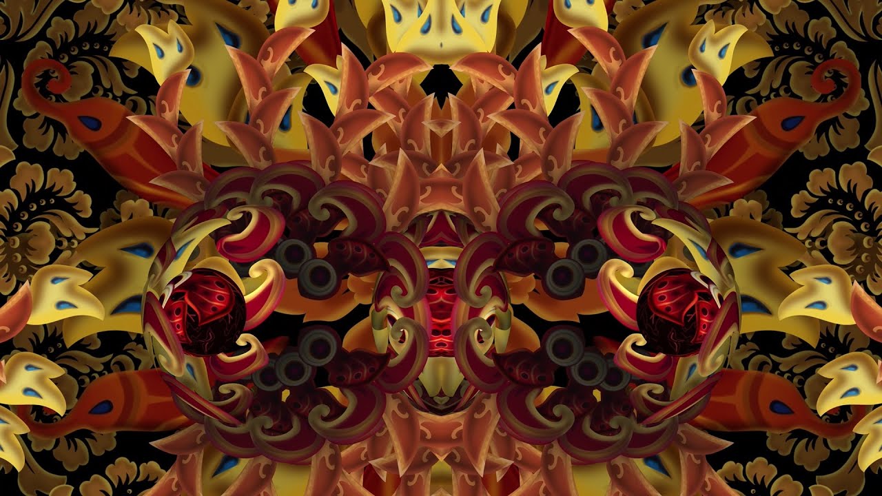 Ethnic Kaleidoscope Seamless loop Video | 4K Video | No Copyright Background Video