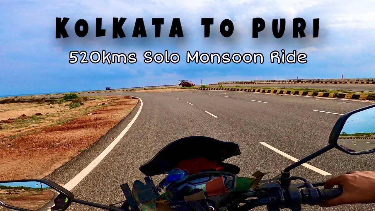 KOLKATA TO PURI SOLO bike trip || 520kms Monsoon Ride || RIDER SUBHAJIT
