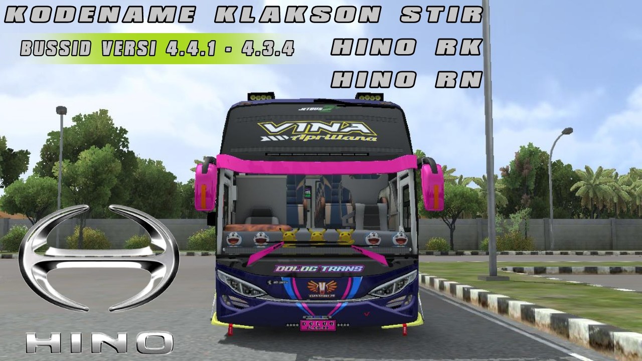 SHARE KODENAME KLAKSON STIR HINO RK - RN BUSSID V 4.4.1 / 4.3.4