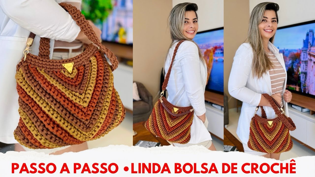 Passo a Passo Linda Bolsa de Croche - Bolsa Valentina 