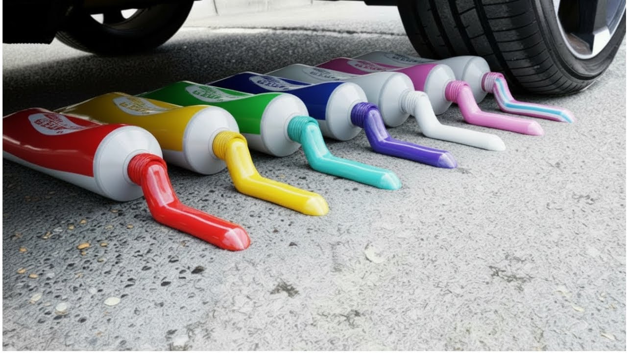 Funny Crushing Experiment Rainbow Ice Cream Cone vs Car | Crushing Crunchy & Soft Things with Car!