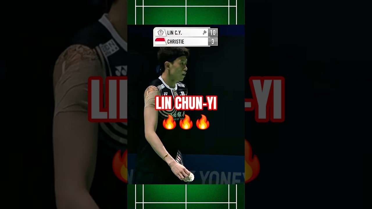 A Yonex India Open 2026 tournament showcasing Lin Chun-Yi's outstanding performance