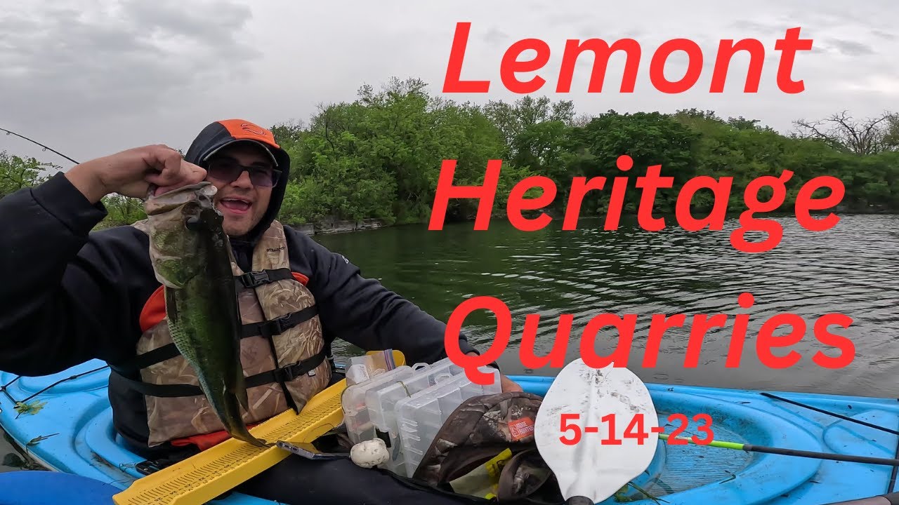Fishing Lemont heritage quarries 5-14-23
