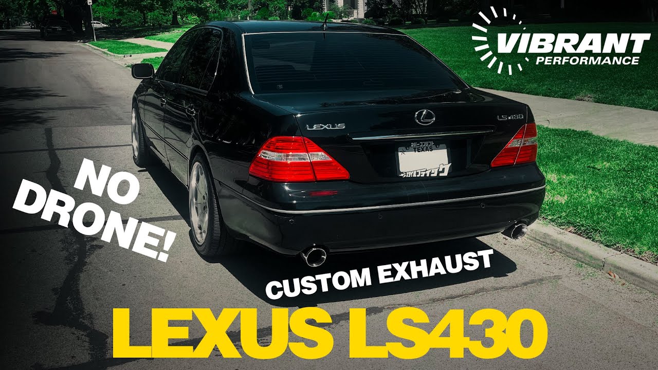 LS430 CUSTOM EXHAUST | Vibrant Ultra Quiet Resonators + 4