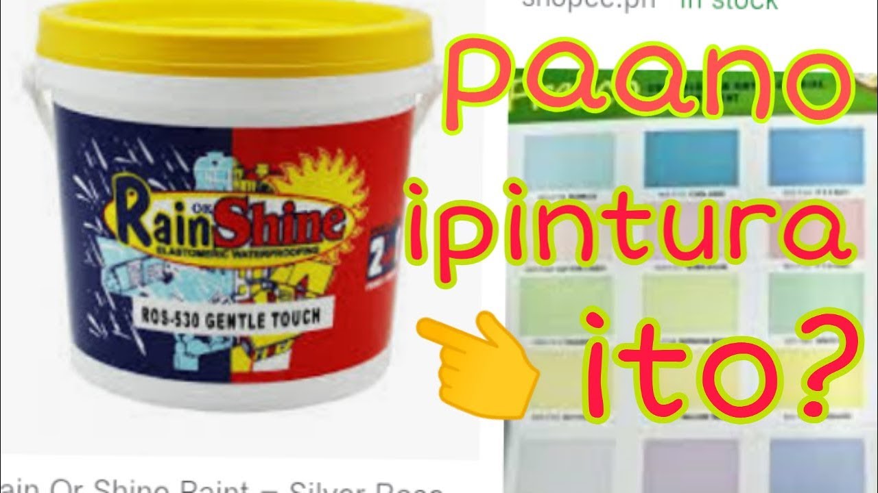 How to apply an elastomeric waterproofing paint on your outdoor walls (panuorin mo para matuto ka)
