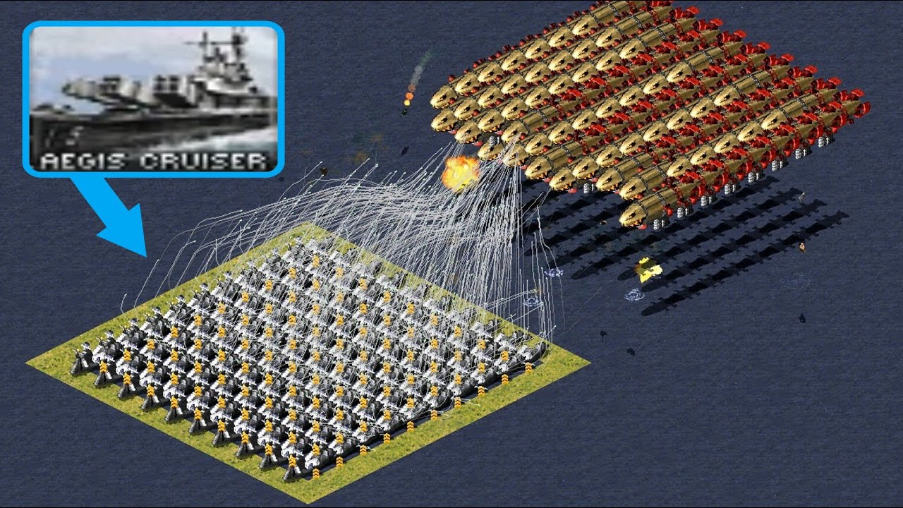 Can 100 Kirov's pass over 100 Aegis - Red Alert 2