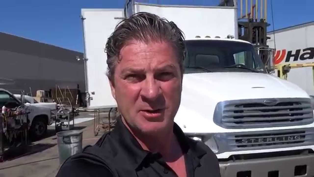 2008 Sterling Box Truck Panel Corner Cap Front Radius and Aluminum Roof Repairs at Premier Motorcoac