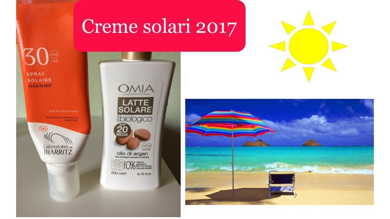 * Creme solari 2017 ecobio PARTE I - Alga maris - omia laboratoires *