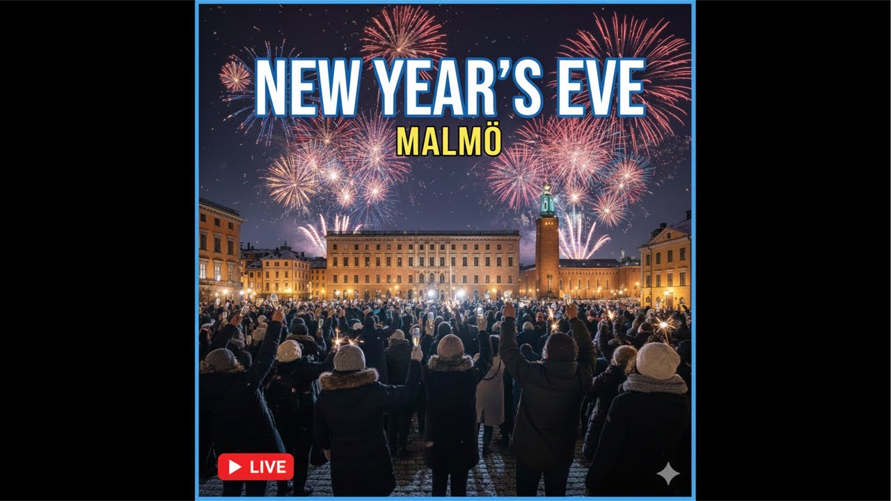 New Year's Eve in Malm&ouml; | Live walk through the city