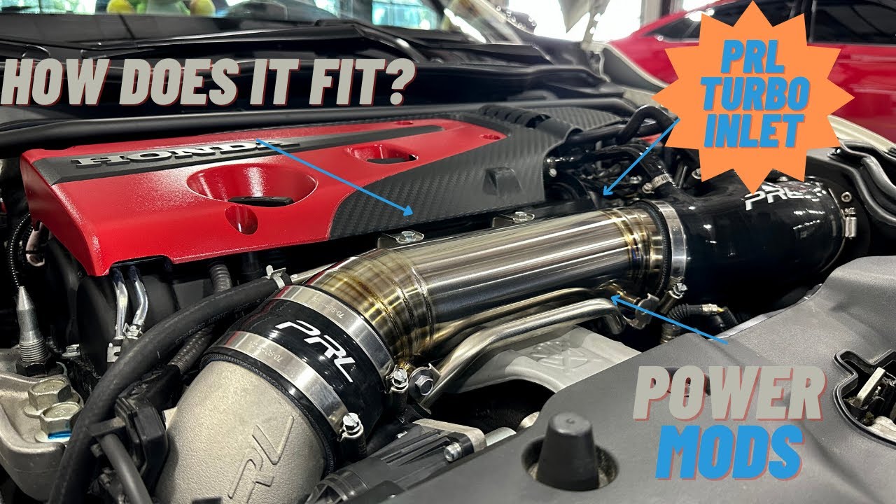 Установка титанового турбовального патрубка PRL в Honda Civic Type R