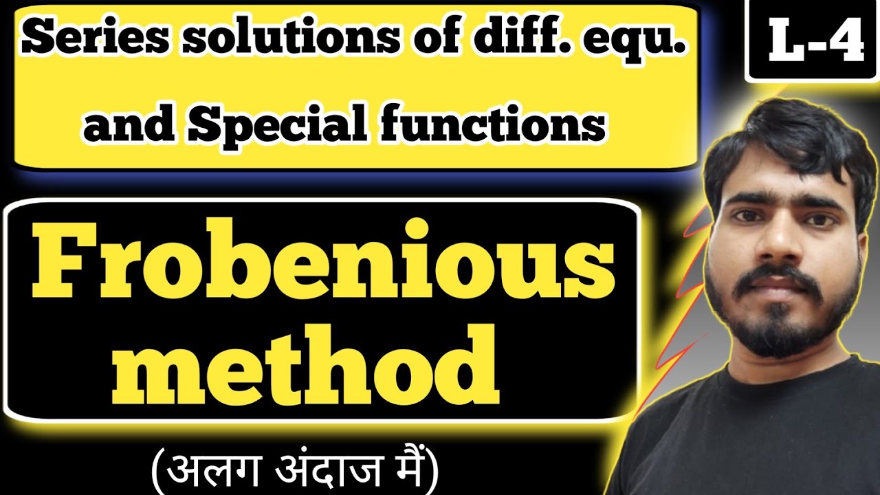 Frobenious Method | Series Solution of differential equation | Frobenious Method differential equ.