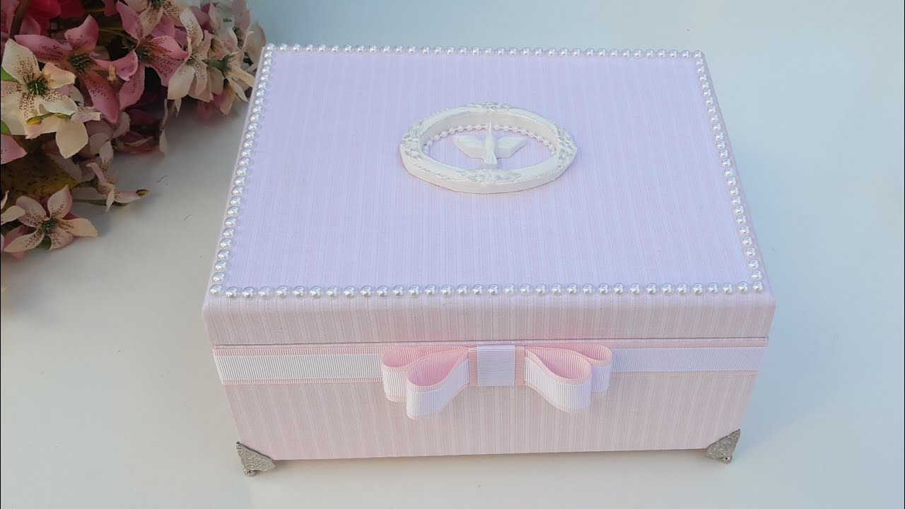 CAIXA EM MDF | Revestida com tecido - Tricoline Maquinetado 