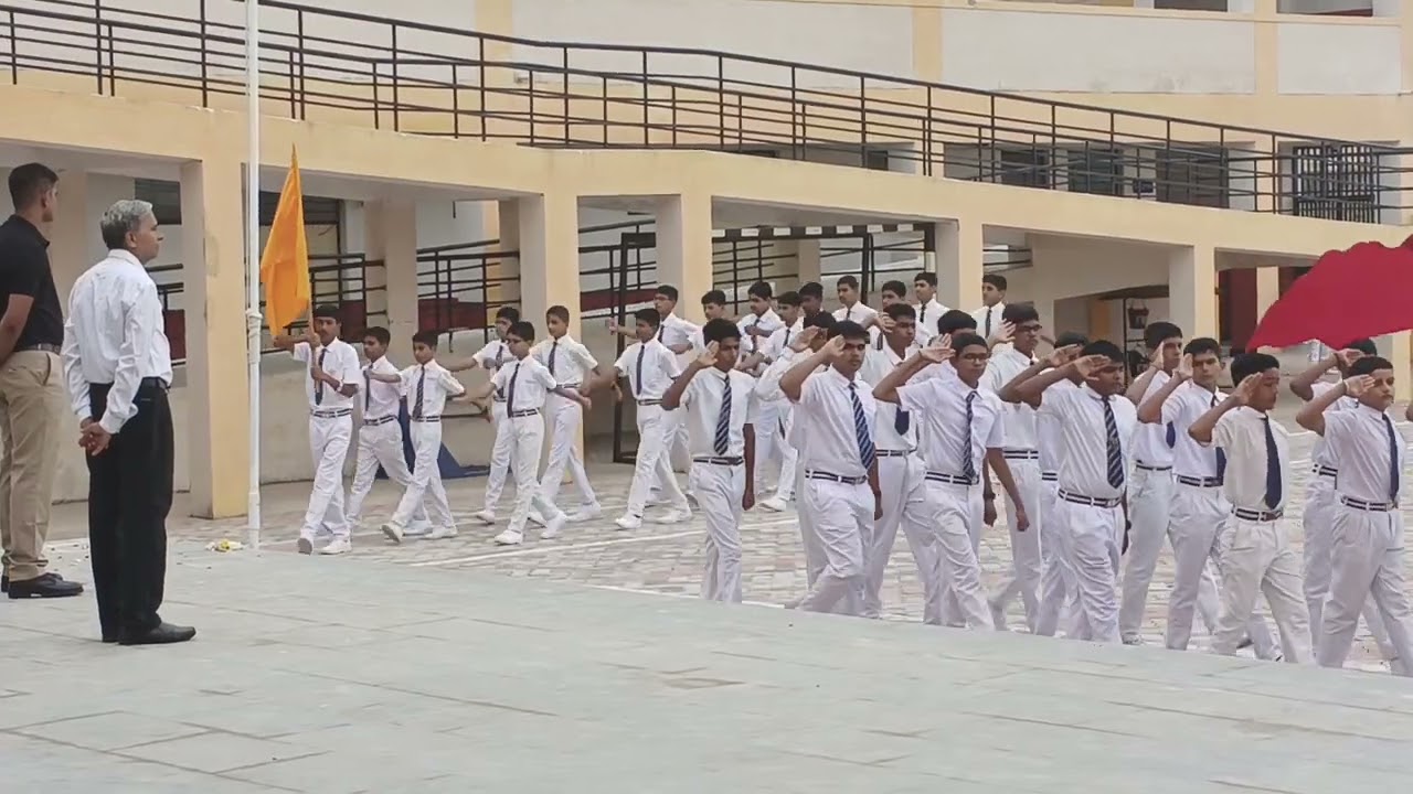 77th Independent day March past in Jnv dwarka