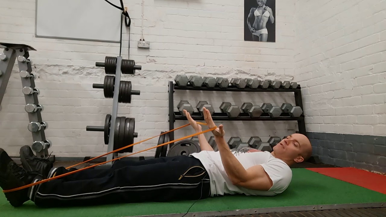 Banded Lying Biceps Curls : Chris Barnacoat l Online Coach