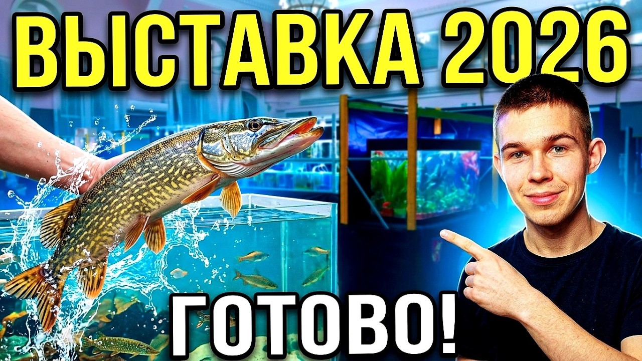Выставка аквариумных рыбок 2026 готова! Всех ждём в гости!
