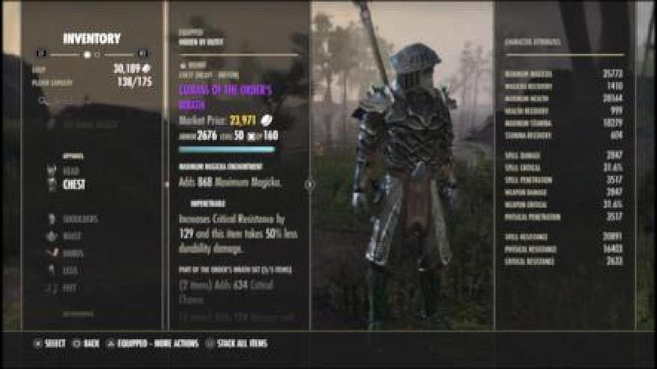 ESO Crit Healer BG Build U46