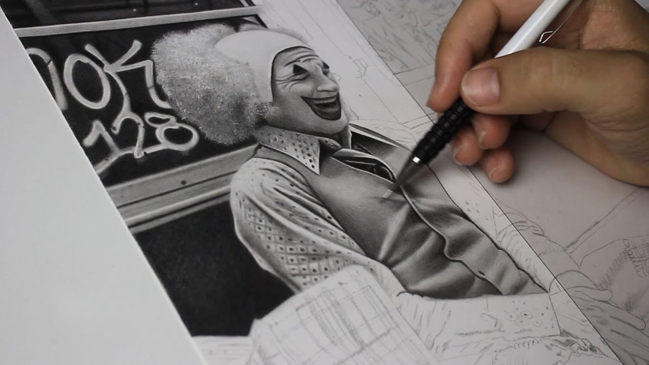 Como Desenhar Tecido ( Roupa )? Desenhando o coringa