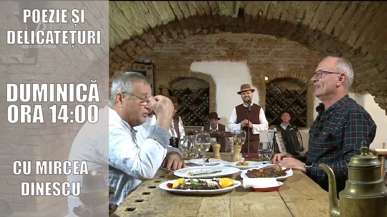 POEZIE ȘI DELICATEȚURI CU MIRCEA DINESCU 28 NOIEMBRIE 2021. INVITAT TONI GRECU