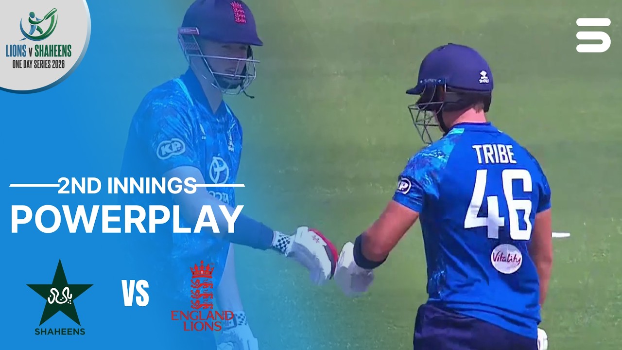 2nd Innings Powerplay | Pakistan Shaheens vs England lions | Match 01 | One Day Series | ZN1K