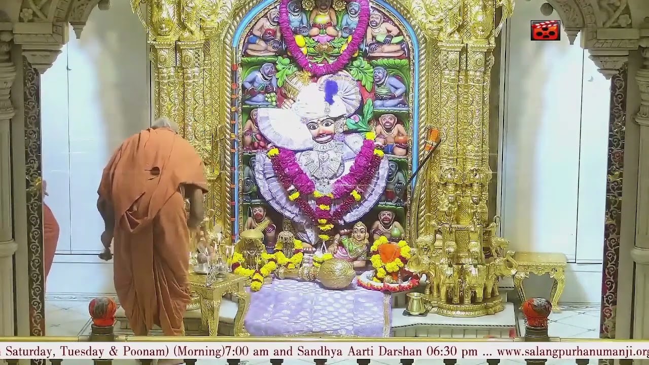 Aarti Darshan Salangpur Date 03 03 2025