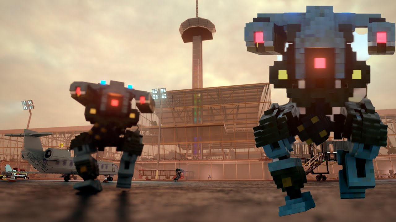 Many Robots attacked the airport Teardown