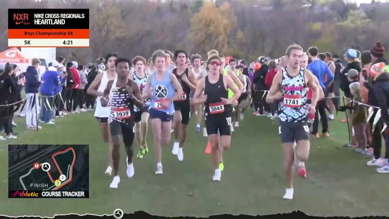 Чемпионат среди мальчиков по бегу на 5 км — Nike Cross Regional Heartland 2024 [Полный повтор]